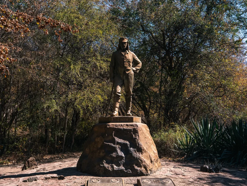 Statue of Dave Livingstone, Victoria Falls, Zimbabwe