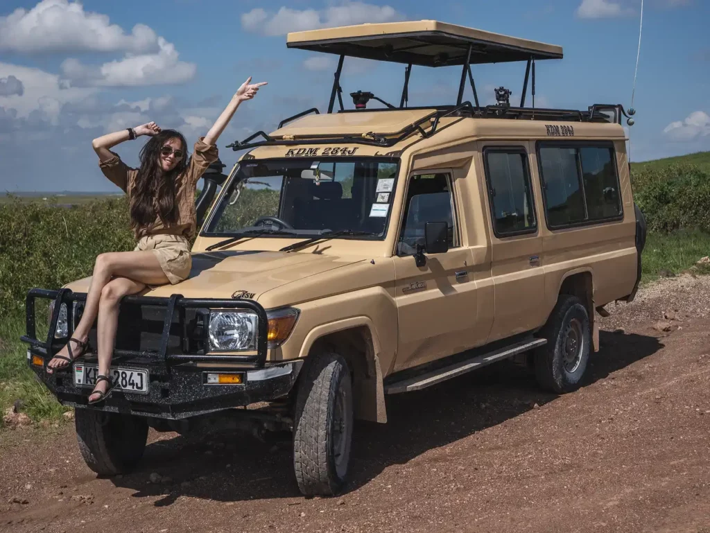 Ella McKendrick on Safari in Amboseli National Park in Kenya