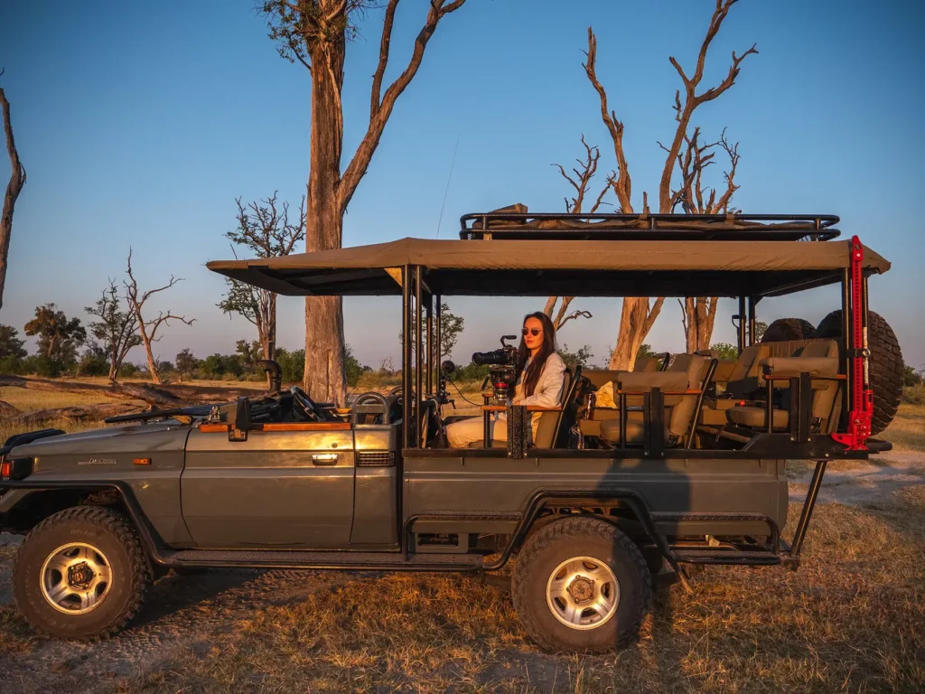 Ella Mckendrick on safari in Botswana