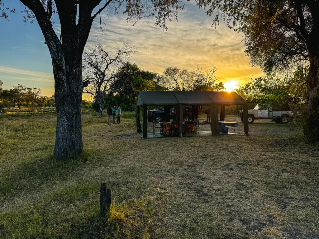 Botswana mid-range safari in luxury mobile tented camp