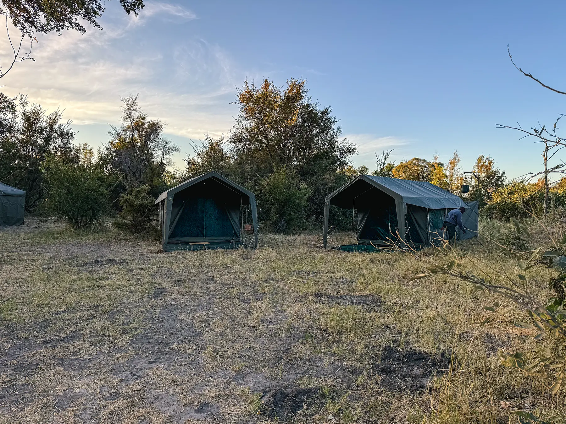 Botswana mid-range safari in luxury mobile tented camp