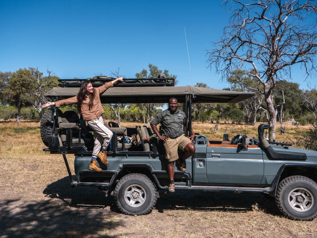 Ella McKendrick Having the safari of my life with a local Botswana safari company