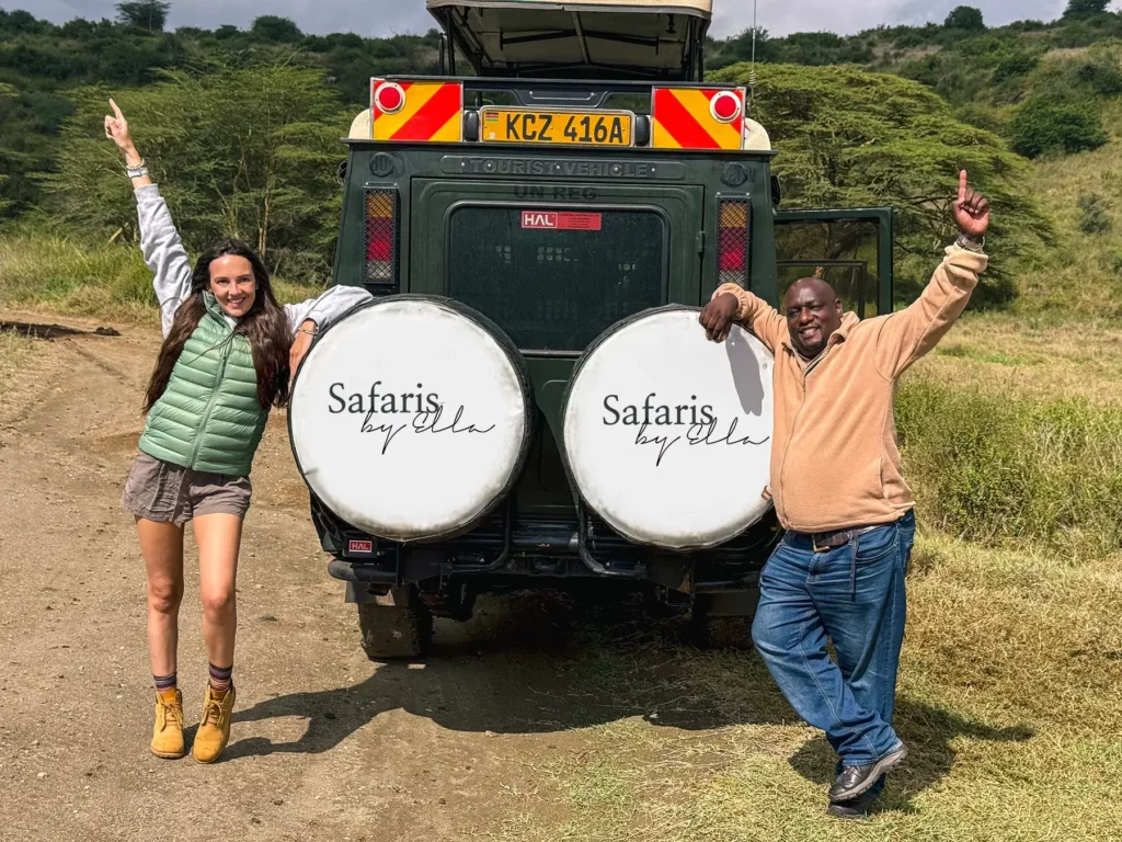 Ella McKendrick with with recommended local safari company