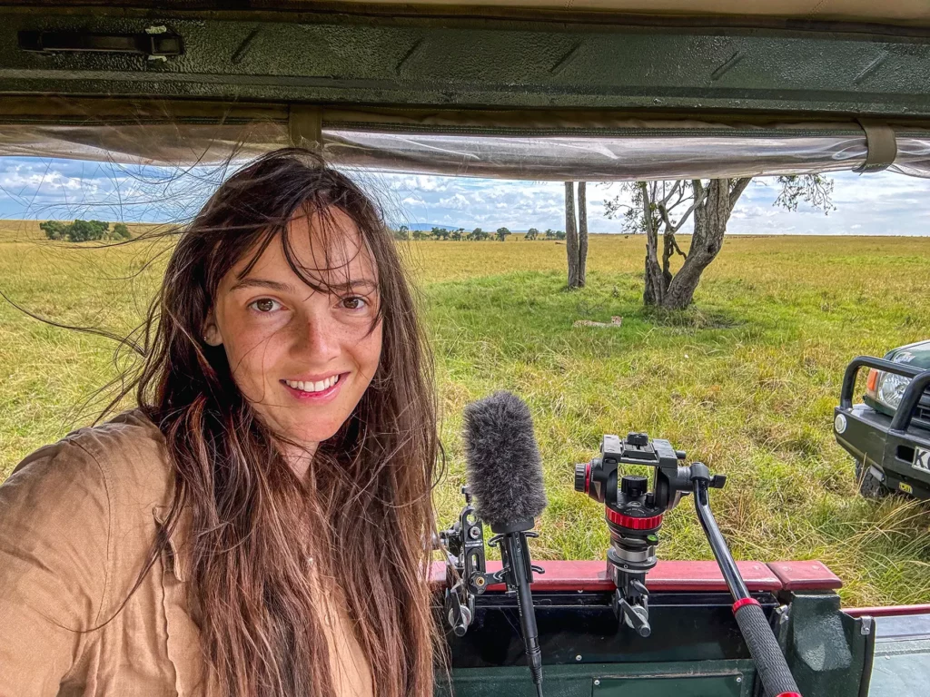 Ella McKendrick on safari