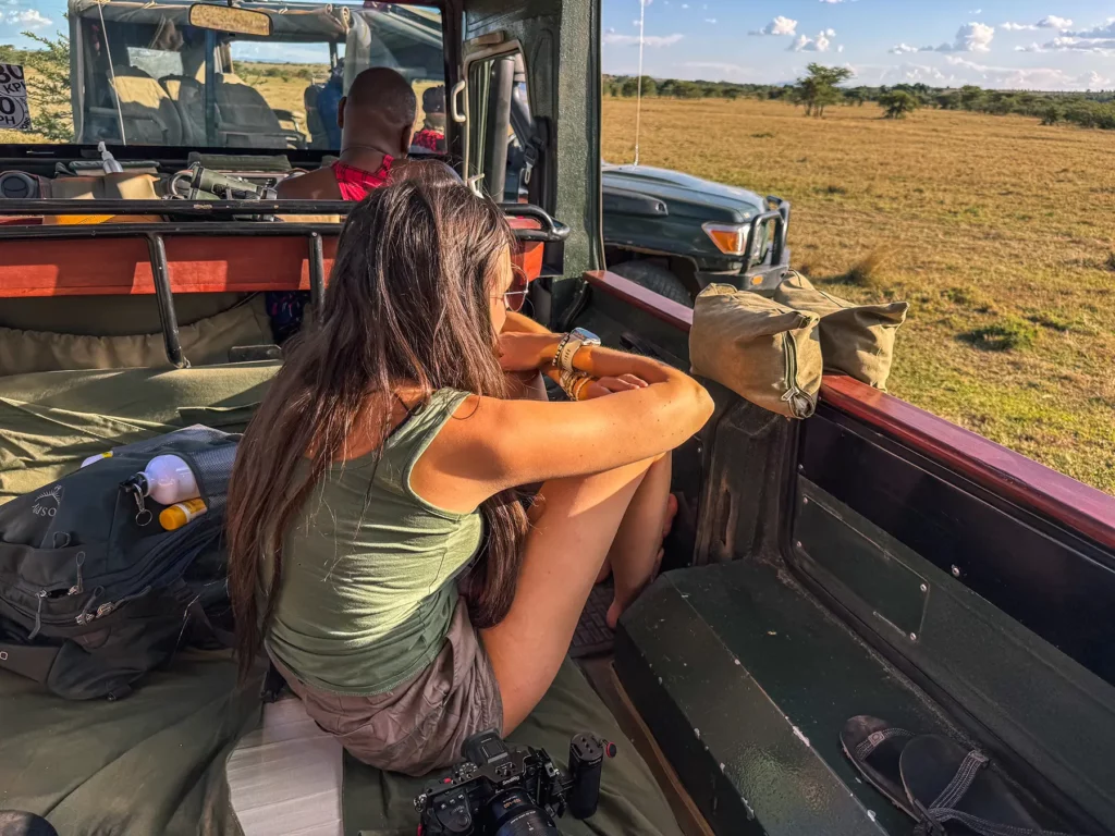 Ella McKendrick on safari in the Maasai Mara