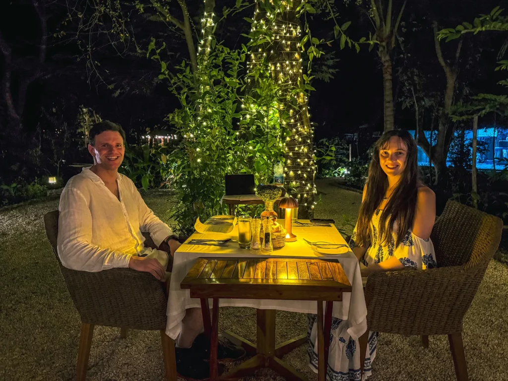 My hotel in Zanzibar set up a romantic private meal