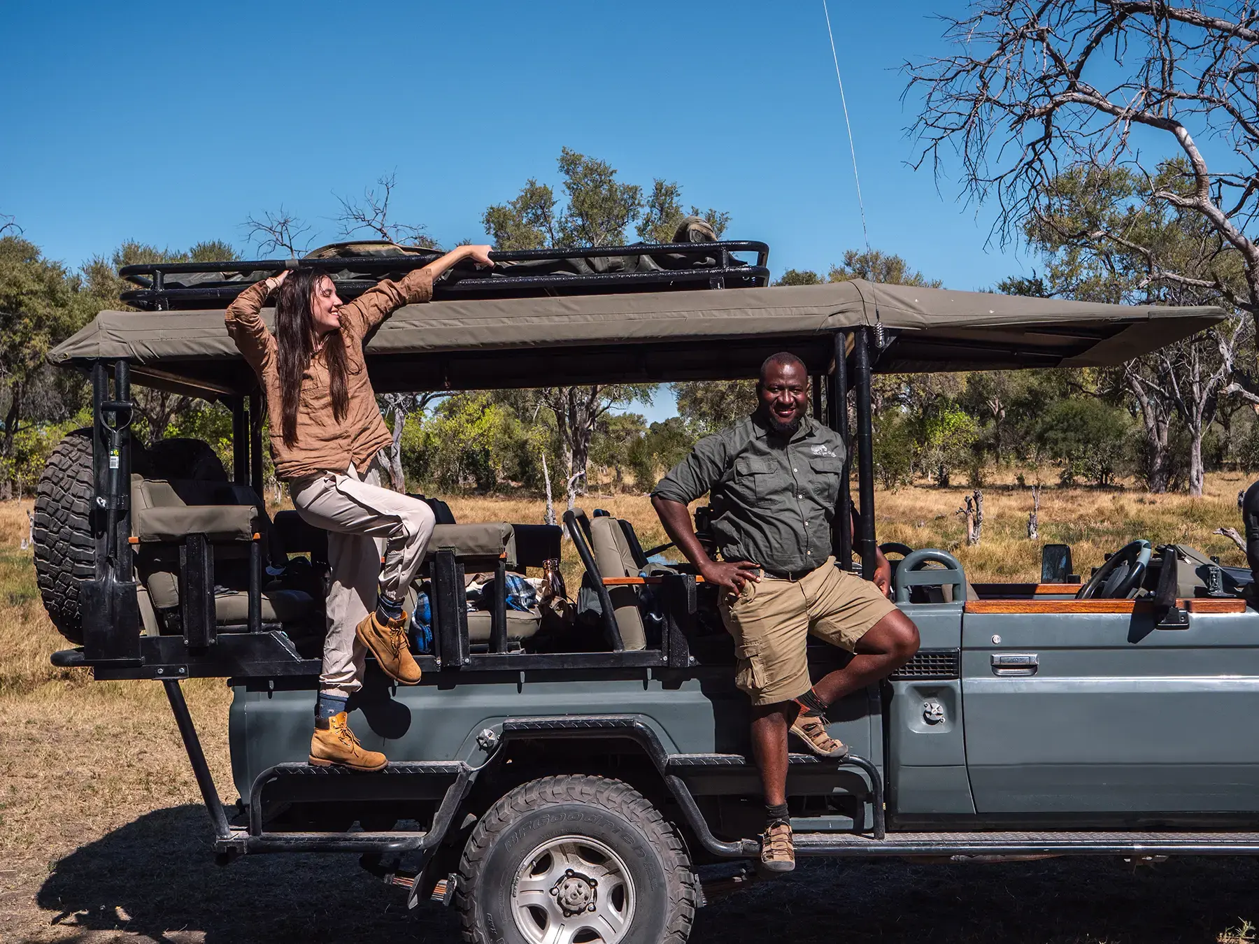 Ella McKendrick Having the safari of my life with a local Botswana safari company