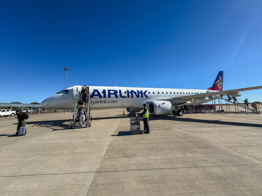 Arriving from Johannesburg into Maun. Airlink is the best option, in my experience, to get to Maun, Botswana