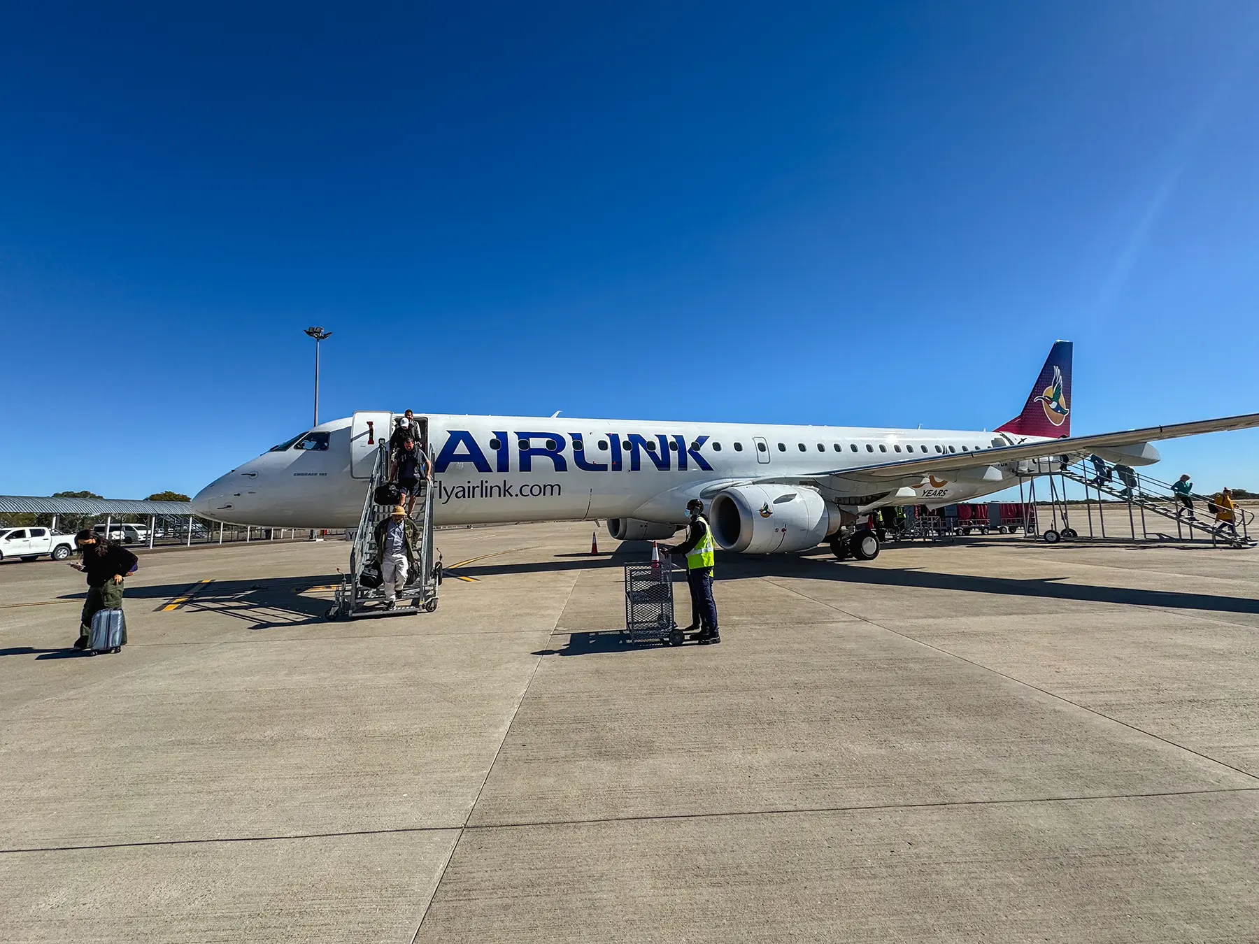 Arriving from Johannesburg into Maun. Airlink is the best option, in my experience, to get to Maun, Botswana