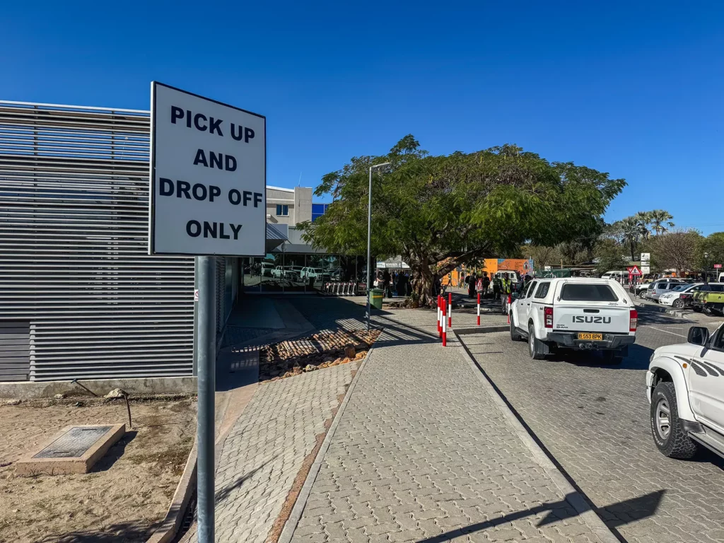 Outside Maun Airport, Botswana
