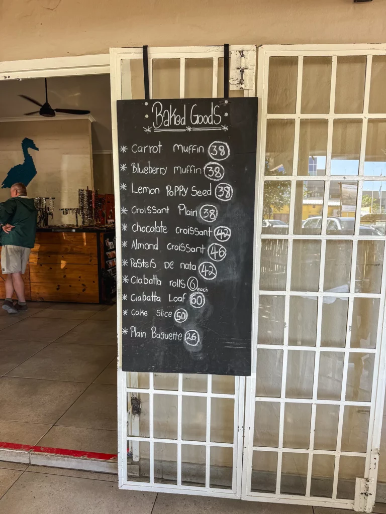 The Duck Cafe in Maun, Botswana