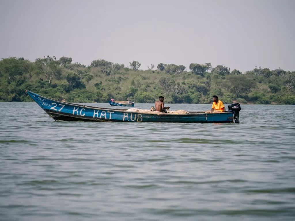 Boating safari in in Queen Elizabeth National Park, Uganda