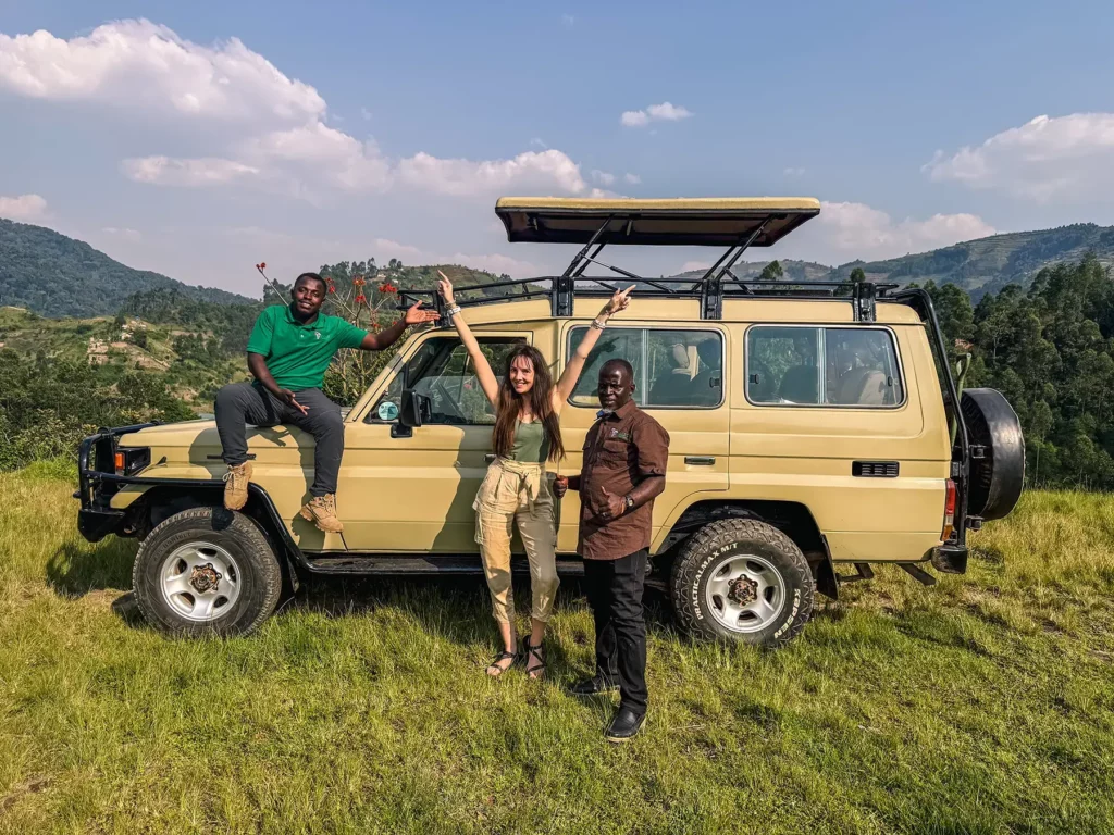 Ella McKendrick having a great safari with a local tour operator in Uganda