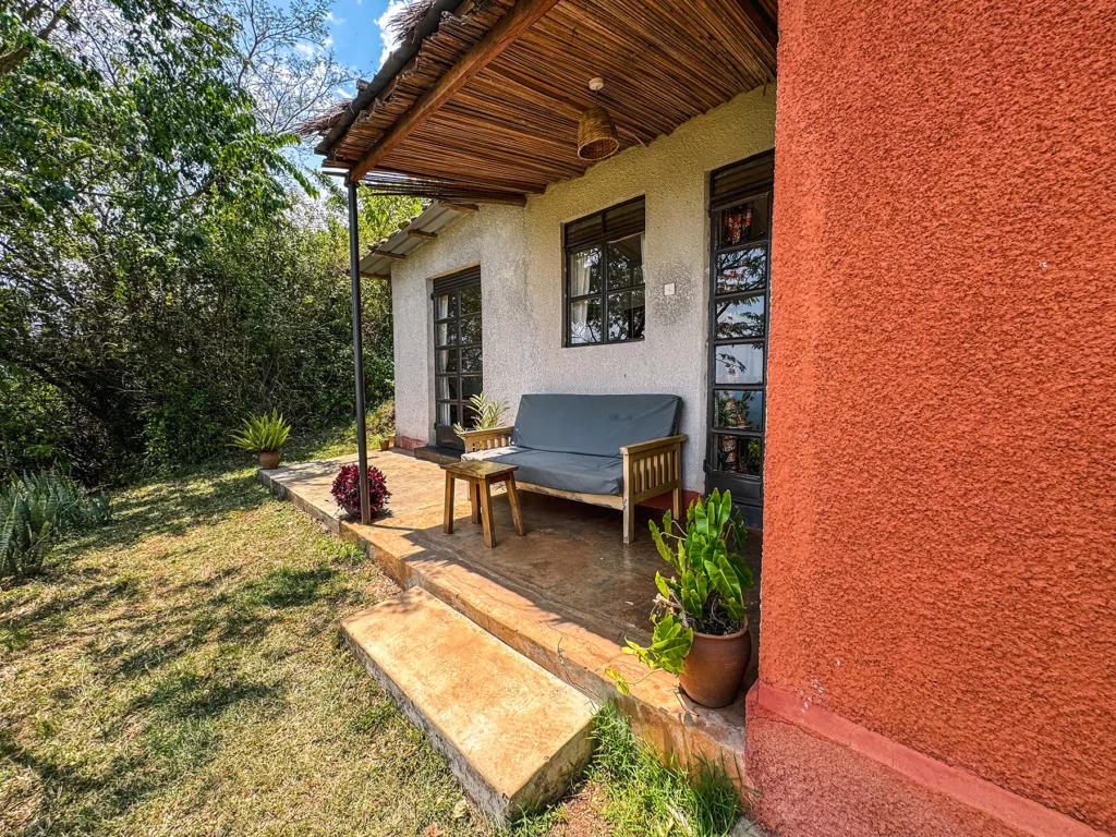 My villa at mid-range accommodation, Isunga lodge, Kibale Forest, Uganda