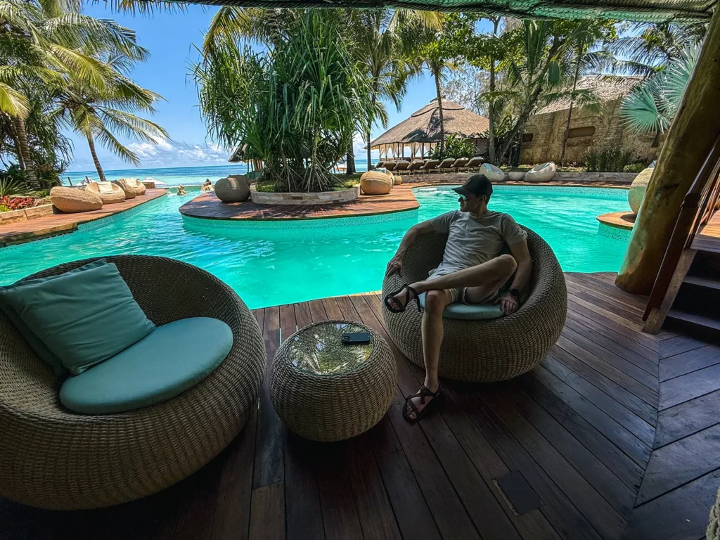 Boutique hotel on the beach in Zanzibar