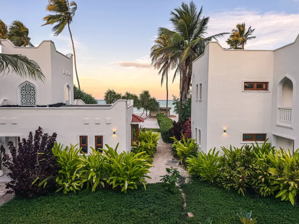 Mid-range hotel accommodation, Zanzibar