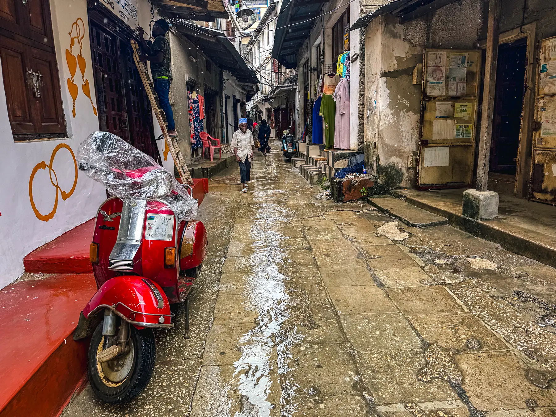 The streets in Stone Town, Zanzibar were full of character