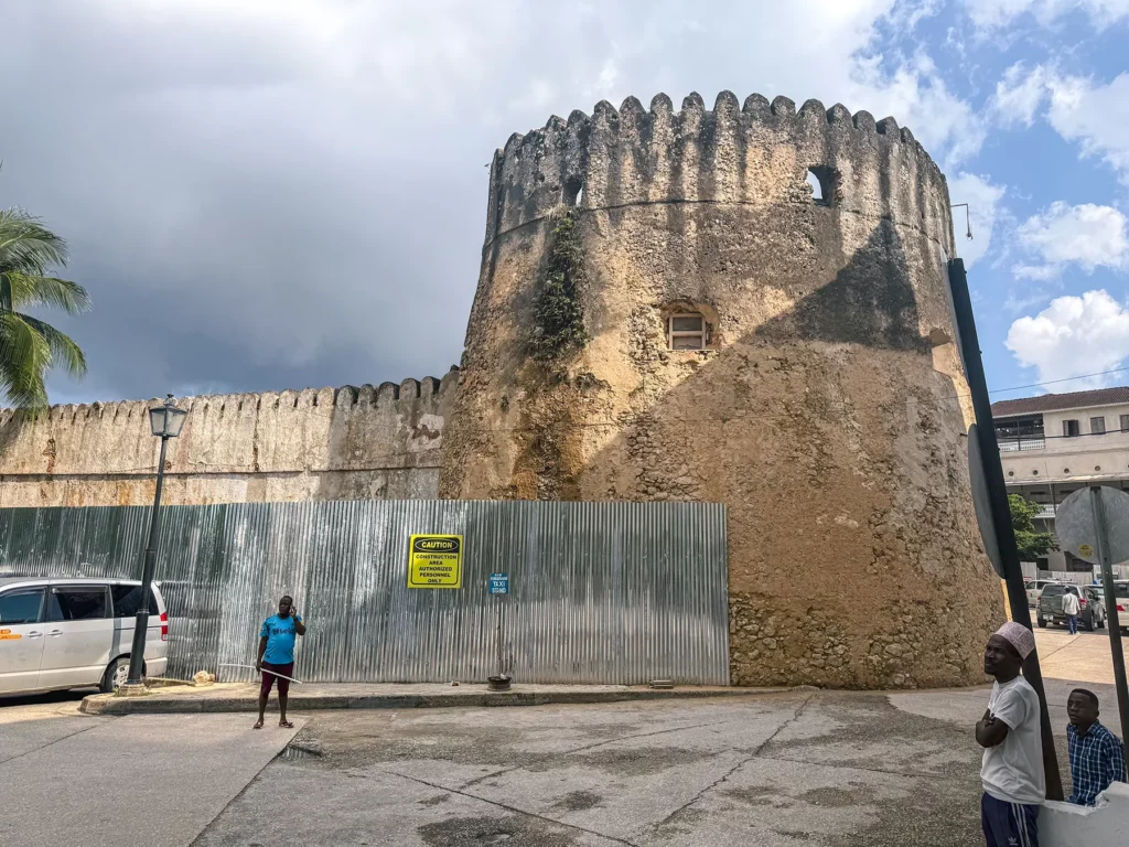 The Old Fort under renovation in Stone Town, Zanzibar