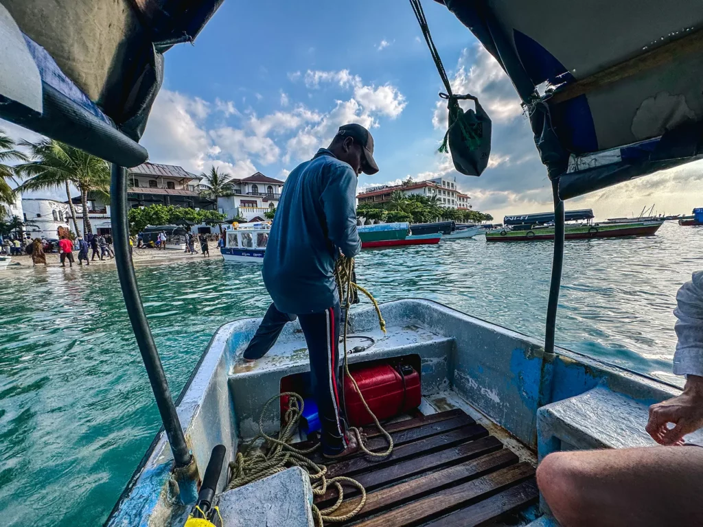 Boat excursion to Prison Island, returning back to Stone Town, Tanzania