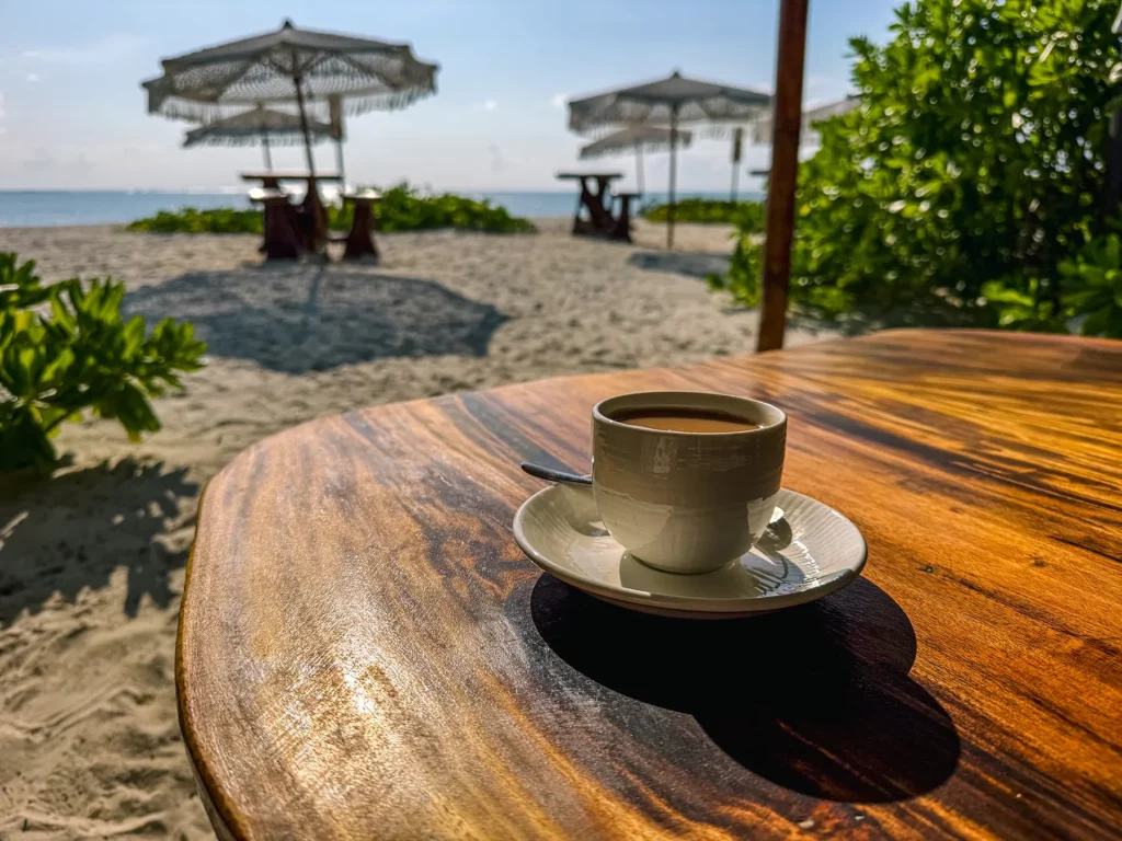 Tea in the sun in Zanzibar