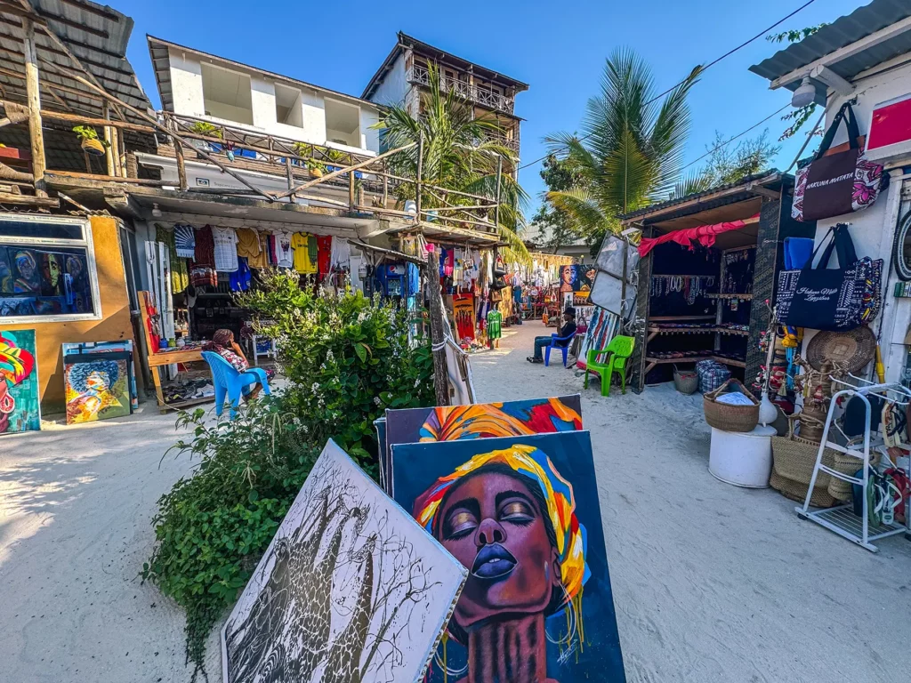 Markets on Kendwa Beach, Zanzibar