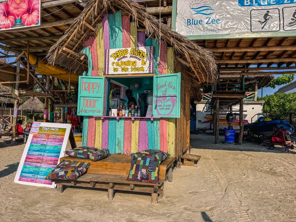 Beach bar on Kendwa Beach, Zanzibar