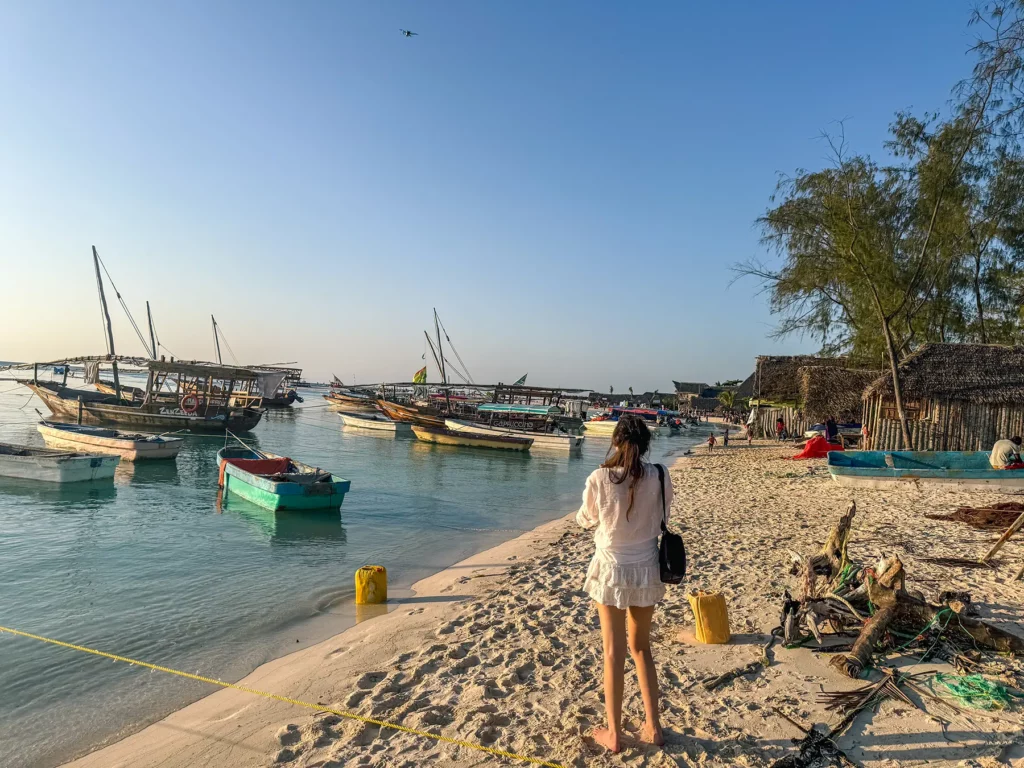 Ella McKendrick on Kendwa Beach, located at the northern tip of Zanzibar