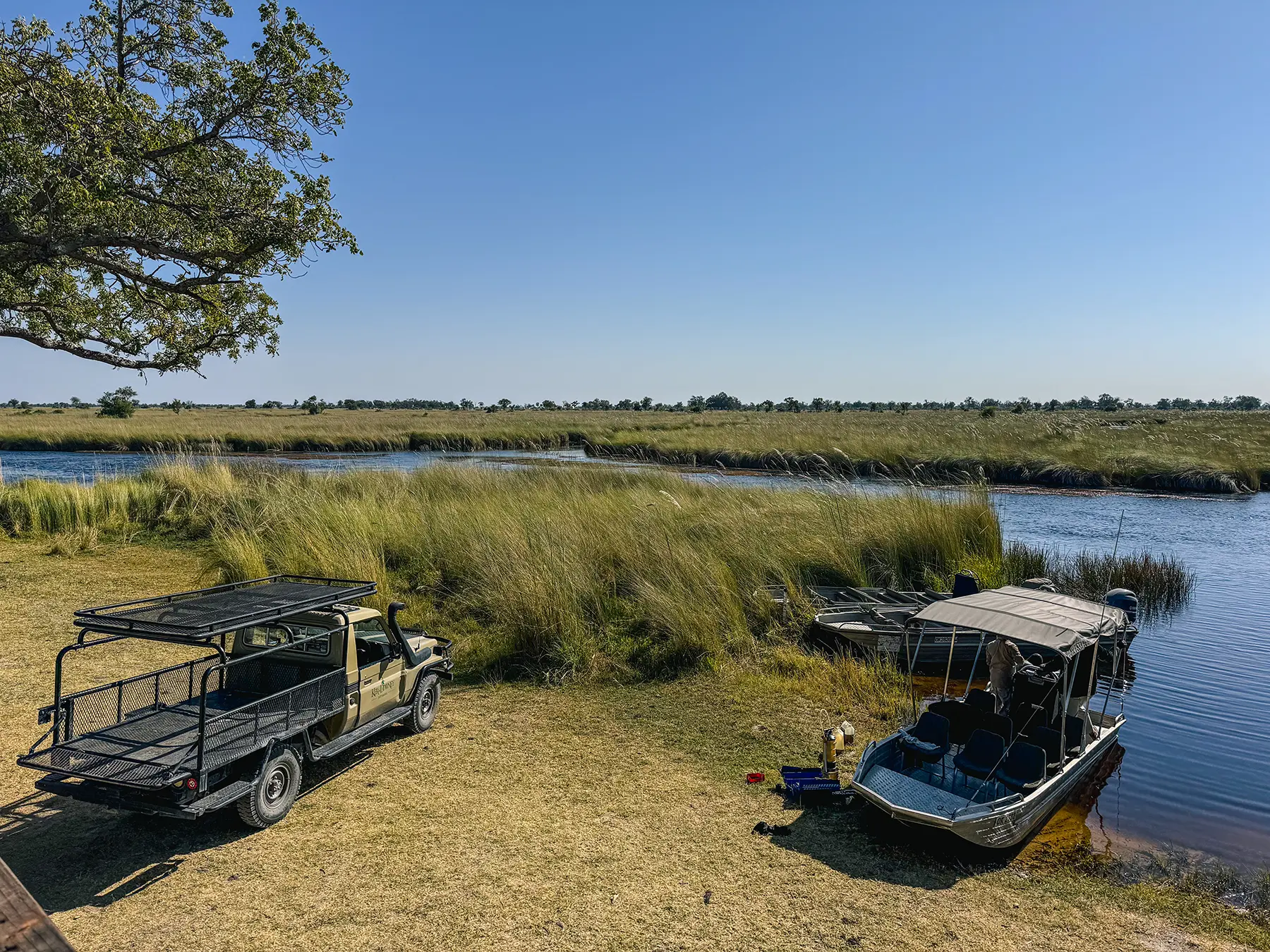 Boat safaris in Moremi Game Reserve, Okavango Delta, Botswana