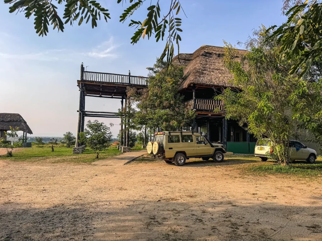 Reception at Enshama Game Lodge & Campsite, Queen Elizabeth National Park, Uganda
