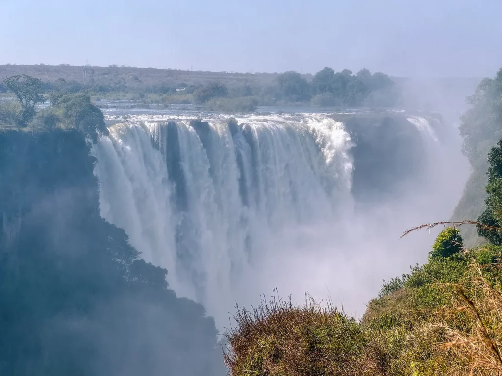 View of Victoria Falls from the Zimbabwean side