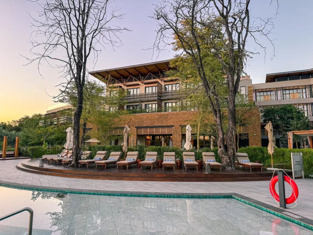 Luxury hotel accommodation in Zambia.