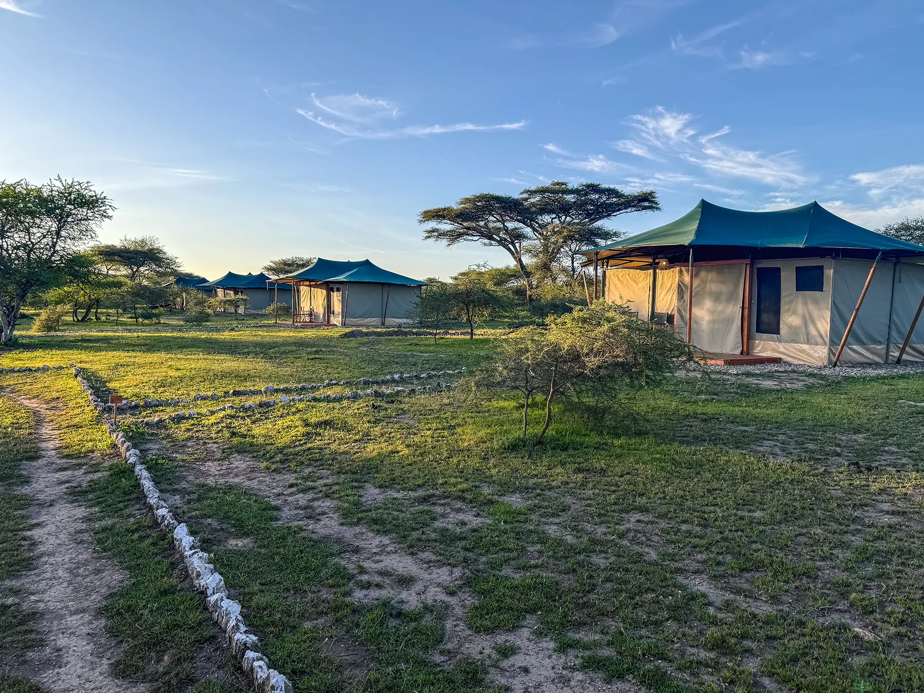 A tented camp in Ndutu in Southern Serengeti, Tanzania