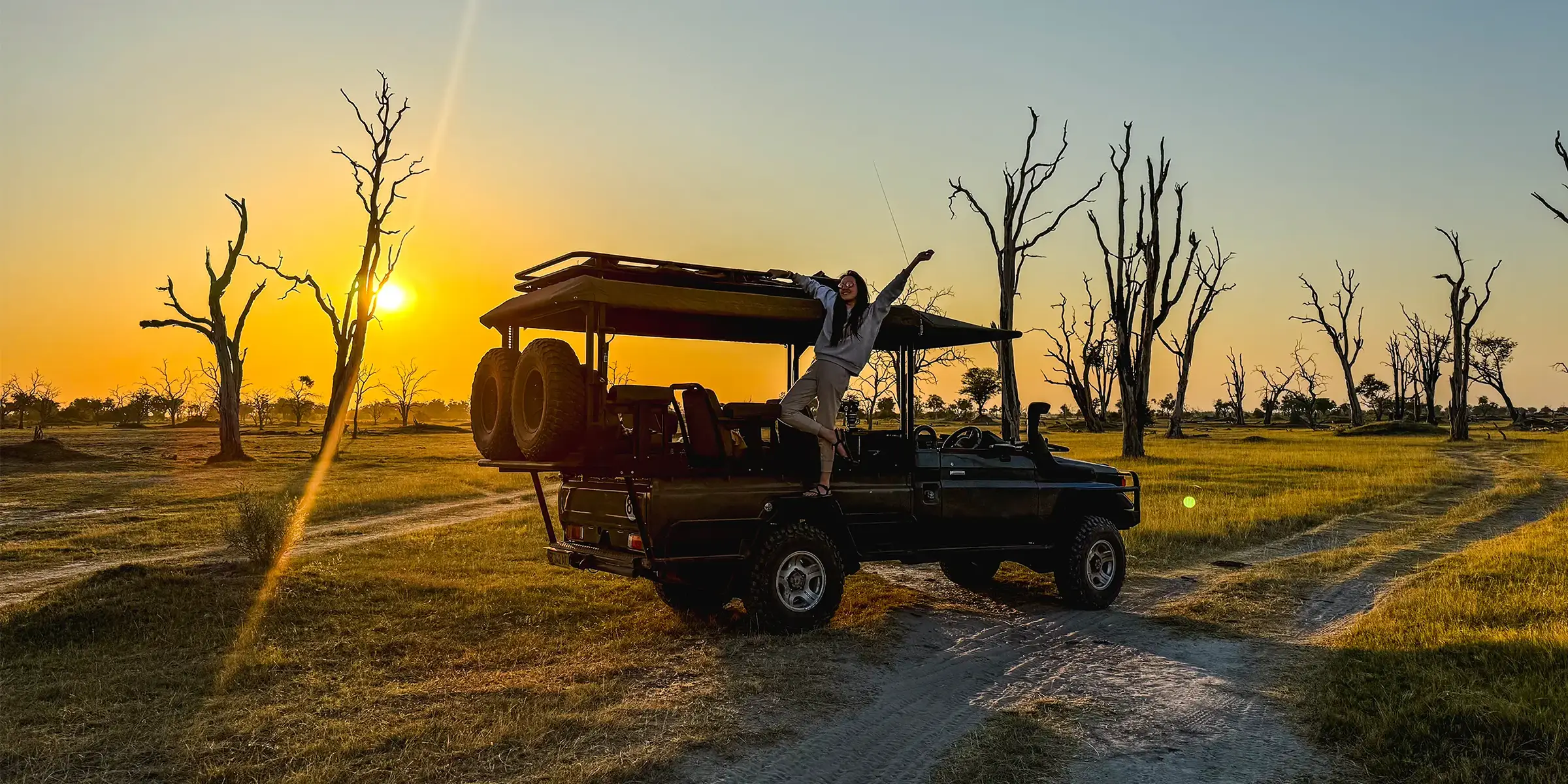 Ella McKendrick on safari in Botswana