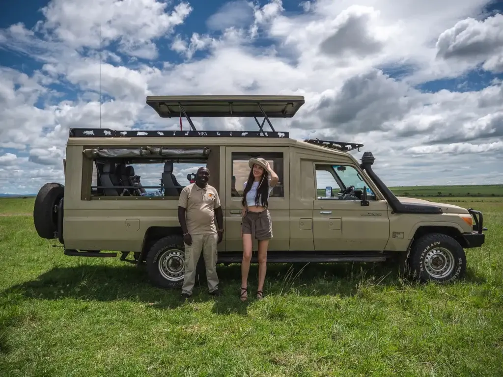 Ella McKendrick on Safari in the Maasai Mara, Kenya