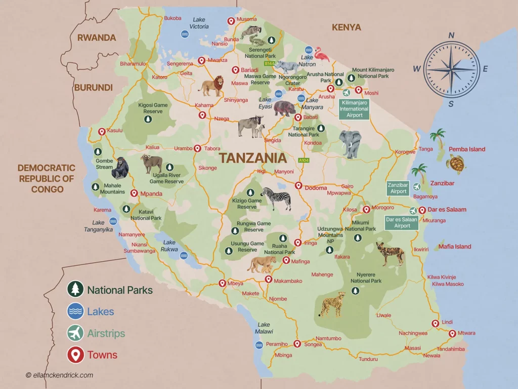 Switch with new version - Tanzania Safari Map